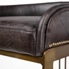 Hollyfield Counter + Bar Stool - Dark Brown Leather Seat