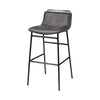 Kavalan Counter + Bar Stool - Ebony Leather Seat