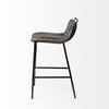 Kavalan Counter + Bar Stool - Ebony Leather Seat