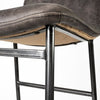 Kavalan Counter + Bar Stool - Ebony Leather Seat