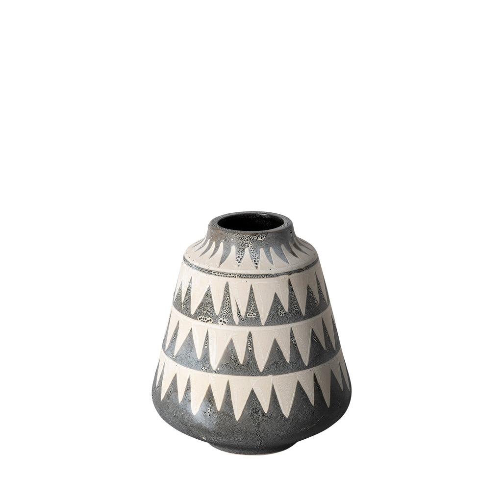 Delaney Gray Ceramic Vase - Small