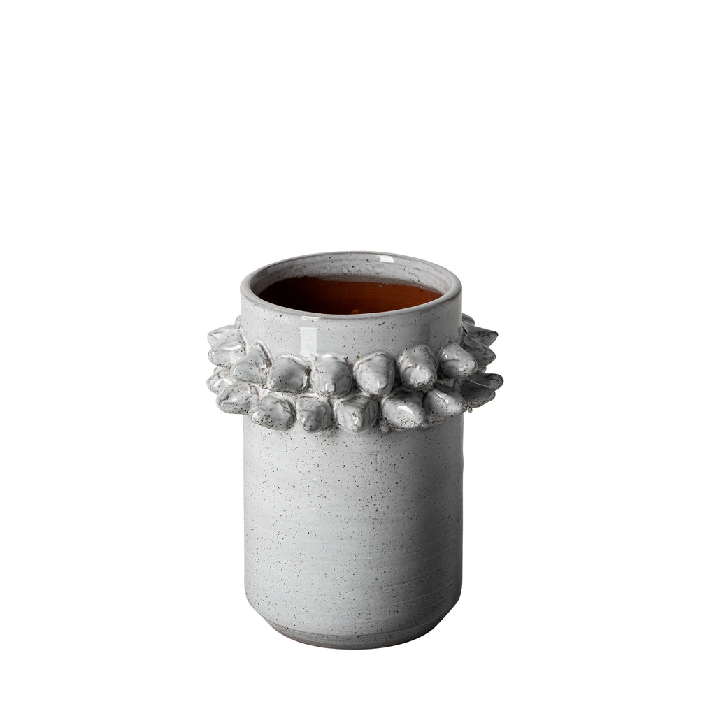Farmhampton Gray Spoked Ceramic Vase - Small