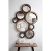 Cog Natural Wood Mirror in Rustic Finish - Adore Interiors - 3